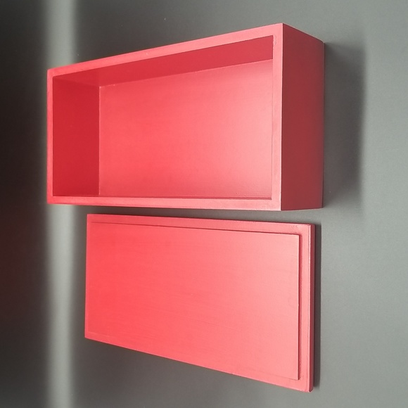 Restoration Hardware "Santa's Giftcraft Merry Christmas Toys & Gifts" Wood Box - Picture 7 of 12